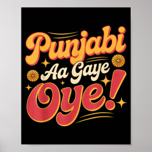Punjabi-Party-Stimmung heute Abend Punjabi-Sänger Poster
