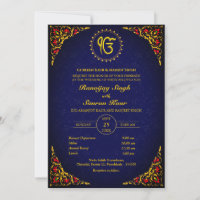 Punjabi Sikh Wedding Anand Karaj Golden