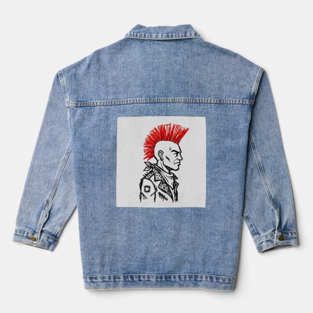 Punk attitude jeansjacke (Rückseite)