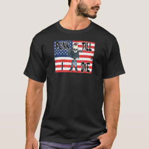 Punk bis ich die American Flag America Edition Die T-Shirt