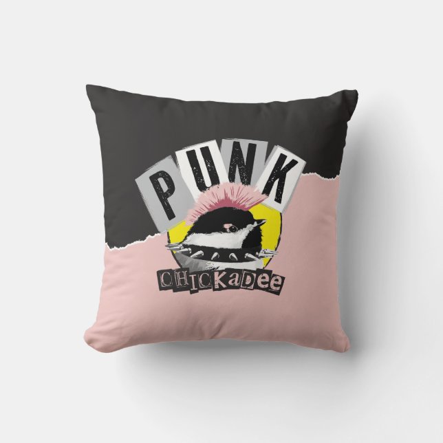 Punk Chickadee Kissen (Vorderseite)