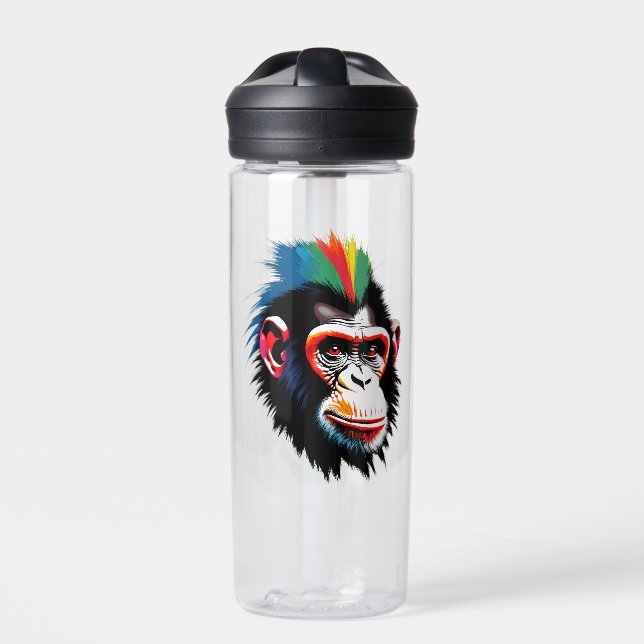 Punk Chimp Trinkflasche (Vorderseite)
