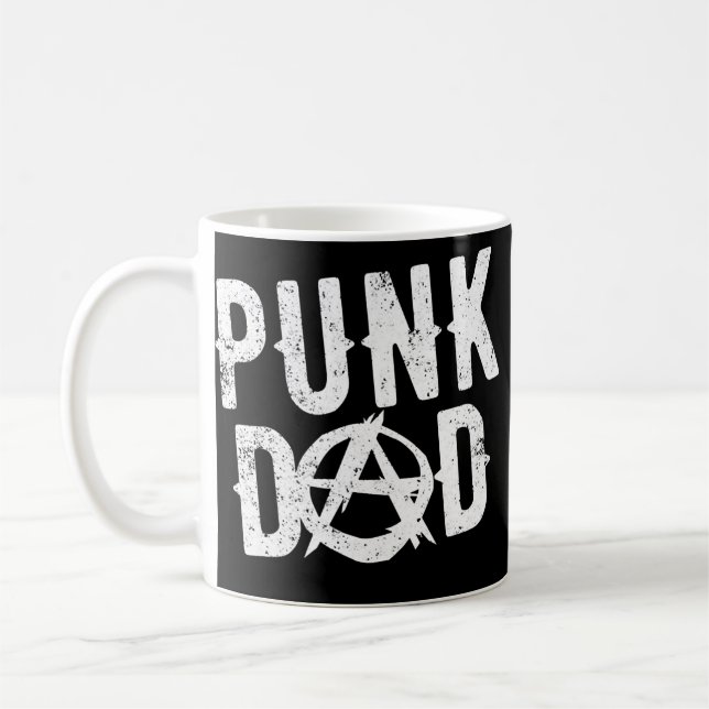 Punk Dad Punk Rock Is Not Dead Anarchy Misfit Kaffeetasse (Links)