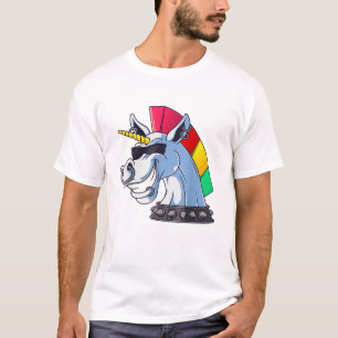 Punk-Einhorn Lustig Ironisch Cool Einhorn Punkrock T-Shirt