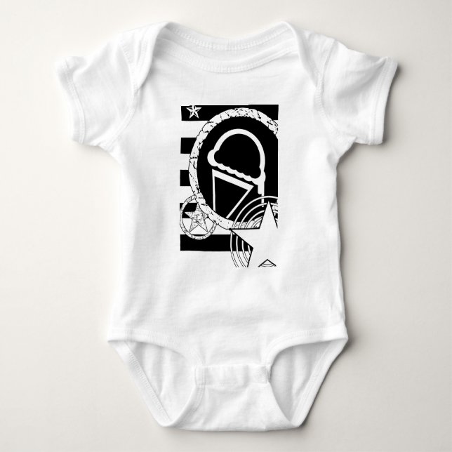 Punk-Eis-Dripz Baby Strampler (Vorderseite)