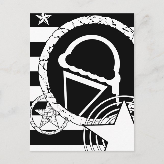Punk-Eis-Dripz Postkarte (Vorderseite)