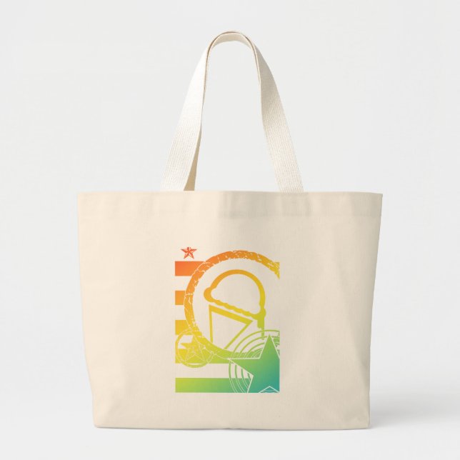 Punk-Eistropfen Jumbo Stoffbeutel (Vorne)