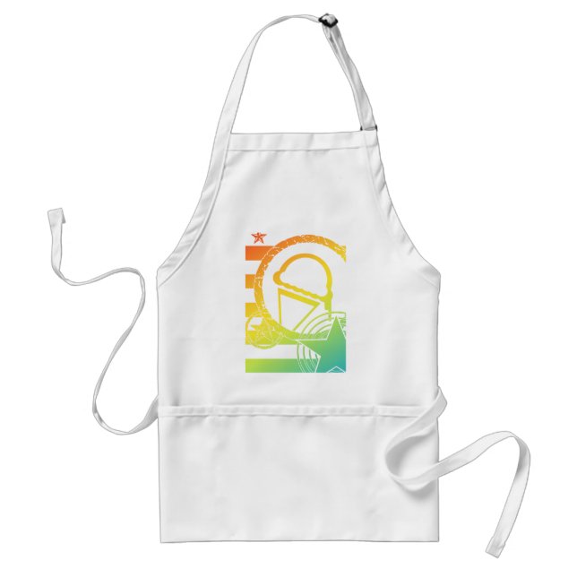 Punk-Eistropfen Schürze (Vorne)