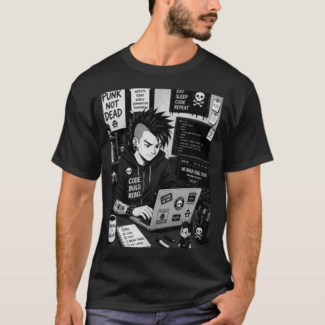 Punk-Entwickler T-Shirt (Vorderseite)