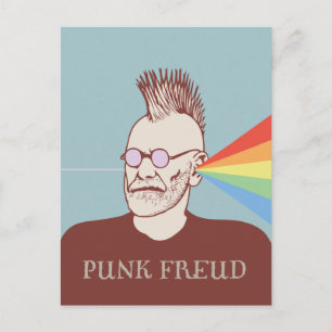 Punk Freud Postkarte
