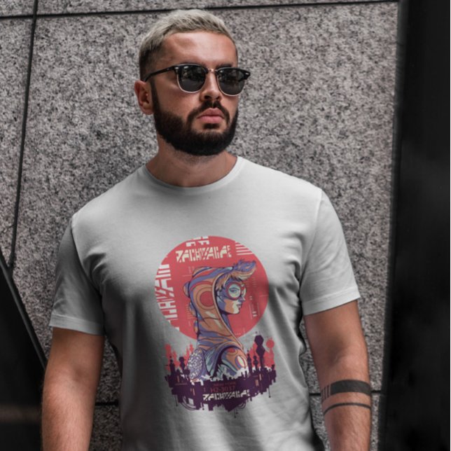 Punk Girl Sci Fi Cyber Urban T-Shirt (Von Creator hochgeladen)