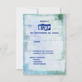 Punk Graffiti Rock und Roll Wedding RSVP Karte