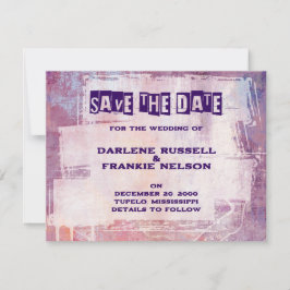 Punk Graffiti Rock und Roll Wedding Save The Date