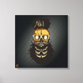 Punk-Hipster G-Skulls-Schädel Leinwanddruck
