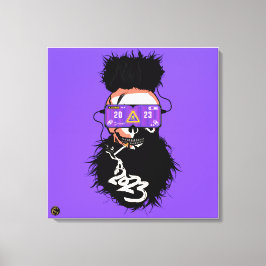 Punk-Hipster G-Skulls-Schädel Leinwanddruck