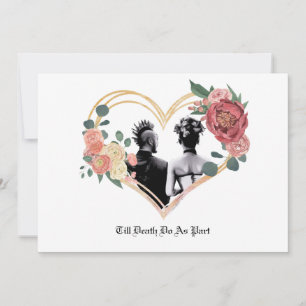 Punk-Hochzeit Einladung