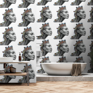 Punk House Hair Girl Art Malerei Tapete