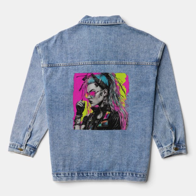 Punk Icon Denim Jacket Jeansjacke (Rückseite)