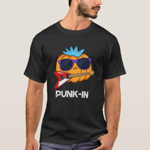 Punk-in Funny Punk Rock Pumpkin Pun Dark BG T-Shirt