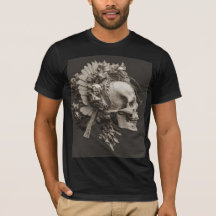 Punk in Practice – Barock-Totenkopf-T-Shirt
