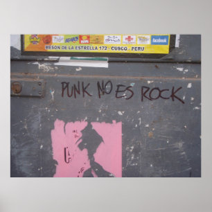 Punk ist nicht rock - Graffiti Poster