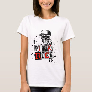 Punk ist nicht tot: Der raue Totenkopf  T-Shirt
