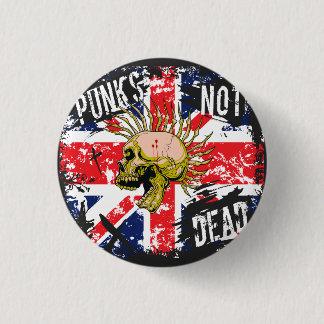 Punk ist nicht tot. Vintages Punk Rock Band Button