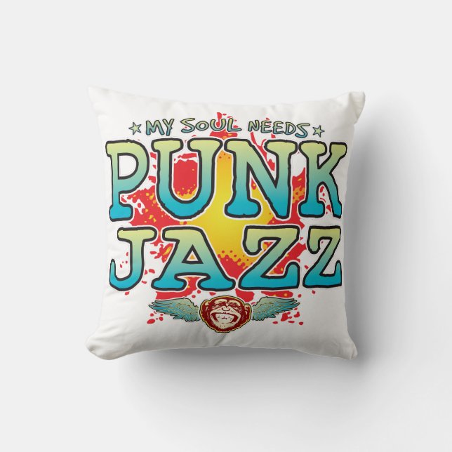 Punk Jazz Soul Cushion Kissen (Vorderseite)