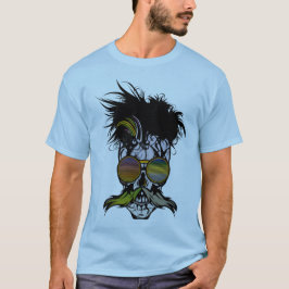 Punk_kopf_de_mort_crane_lun_de_sonne_moustach T-Shirt