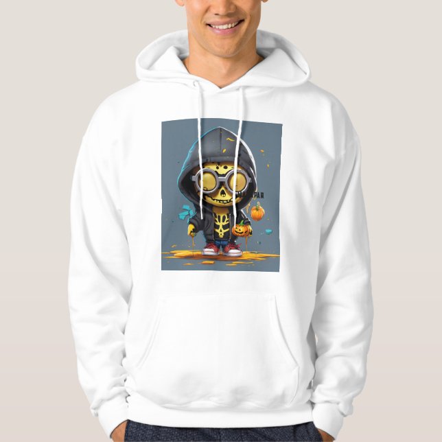 Punk Lakai Skelett Kapuzenpullover Hoodie (Vorderseite)