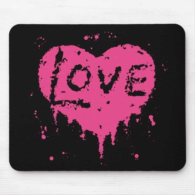 Punk-Liebe | VALENTINSTAG Mousepad (Vorne)