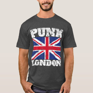 Punk London Punk Rock Vintage UK-Flagge T-Shirt
