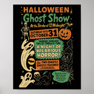 Punk lustiger Horror Grusel Halloween Geister Show Poster