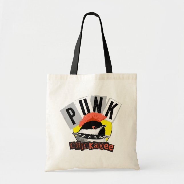 Punk Meise Tragetasche (Vorne)
