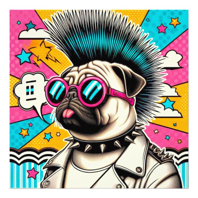 PUNK-MOPS 11 FOTODRUCK (Vorne)