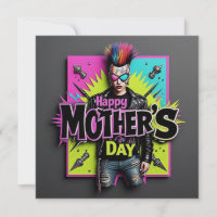 Punk Mother's Day Pearl Simmer Card
