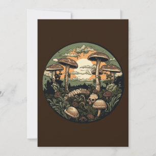 Punk Mushroom Forest Einladung