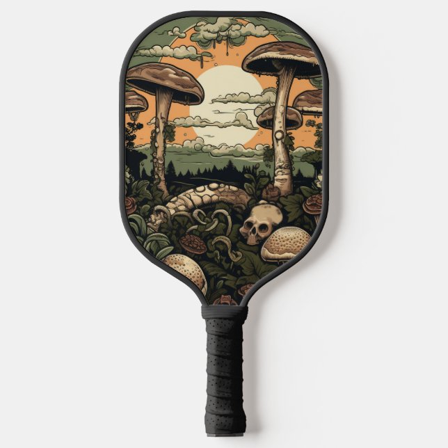 Punk Mushroom Forest Pickleball Schläger (Vorderseite)