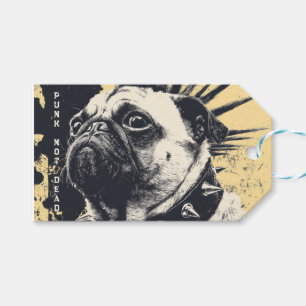 Punk Nicht Tot Bulldogge – Rock Hund Kunst Geschenkanhänger