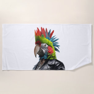 Punk Parrot Strandtuch