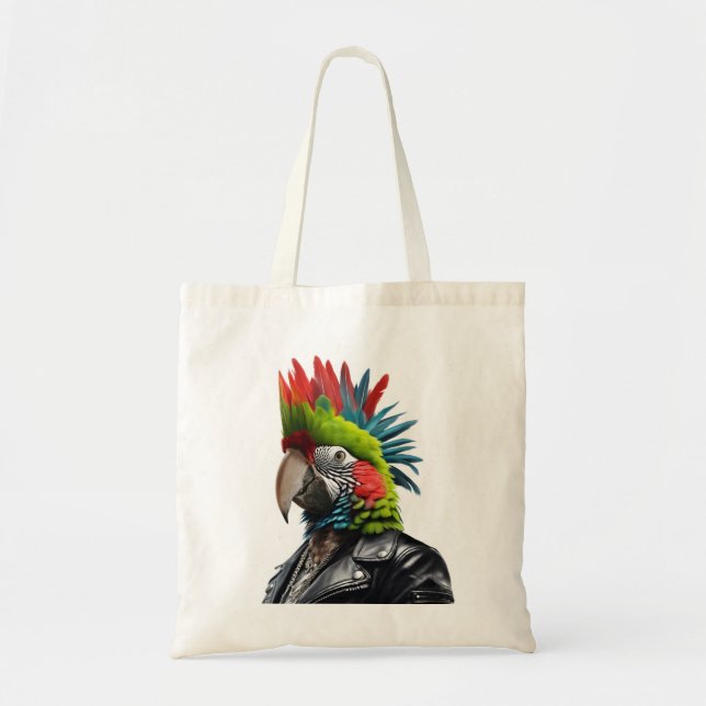 Punk Parrot Tragetasche (Vorne)