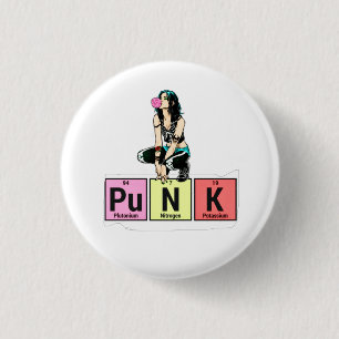 Punk Periodic Table Button