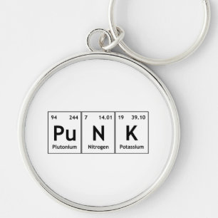PuNK Periodische Table Element Element Word Chemis Schlüsselanhänger