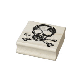 Punk Pirate Ghost Skull Gummistempel