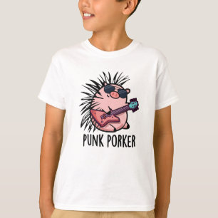 Punk Porker Funny Punk Rocker Pig Pub T-Shirt