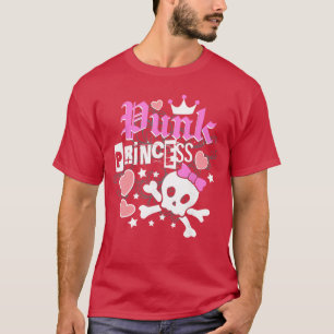 Punk Prinzessin Emo Skater Rocker Rebell Familie T-Shirt