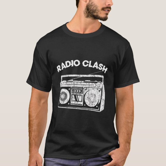 Punk Radio Clash T-Shirt (Vorderseite)