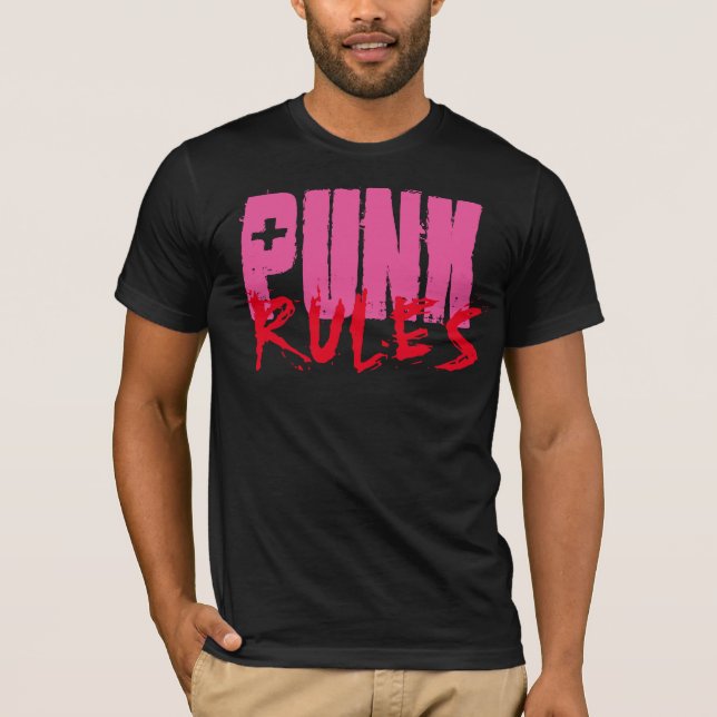 PUNK REGLES T - SHIRT (Vorderseite)