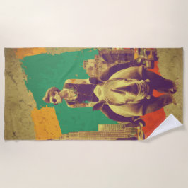 Punk-Reiter-Rhino New York Pop-Art Strandtuch