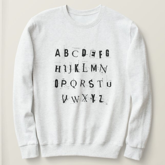 Punk Rock ABCs Sweatshirt (Design vorne)